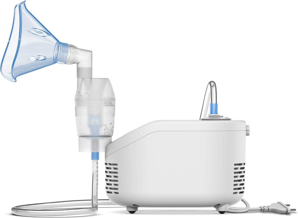 Nebulizador Omron X101 easy healthcare producto lateral. Nebulizadorpro.com