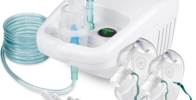 Medisana IN 500 Inhalador, nebulizador compresor con boquilla y mascarilla nebulizadorpro.com